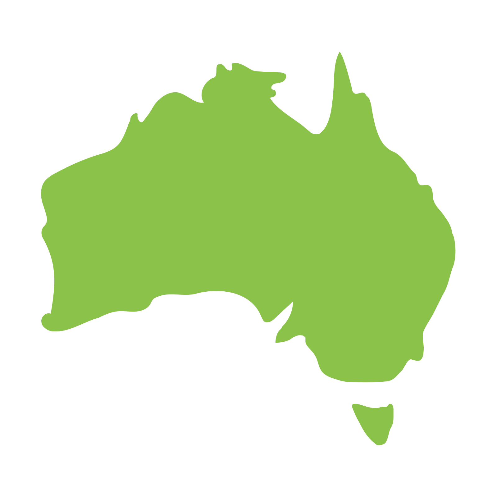 扁平风格的 澳大利亚国家 图标