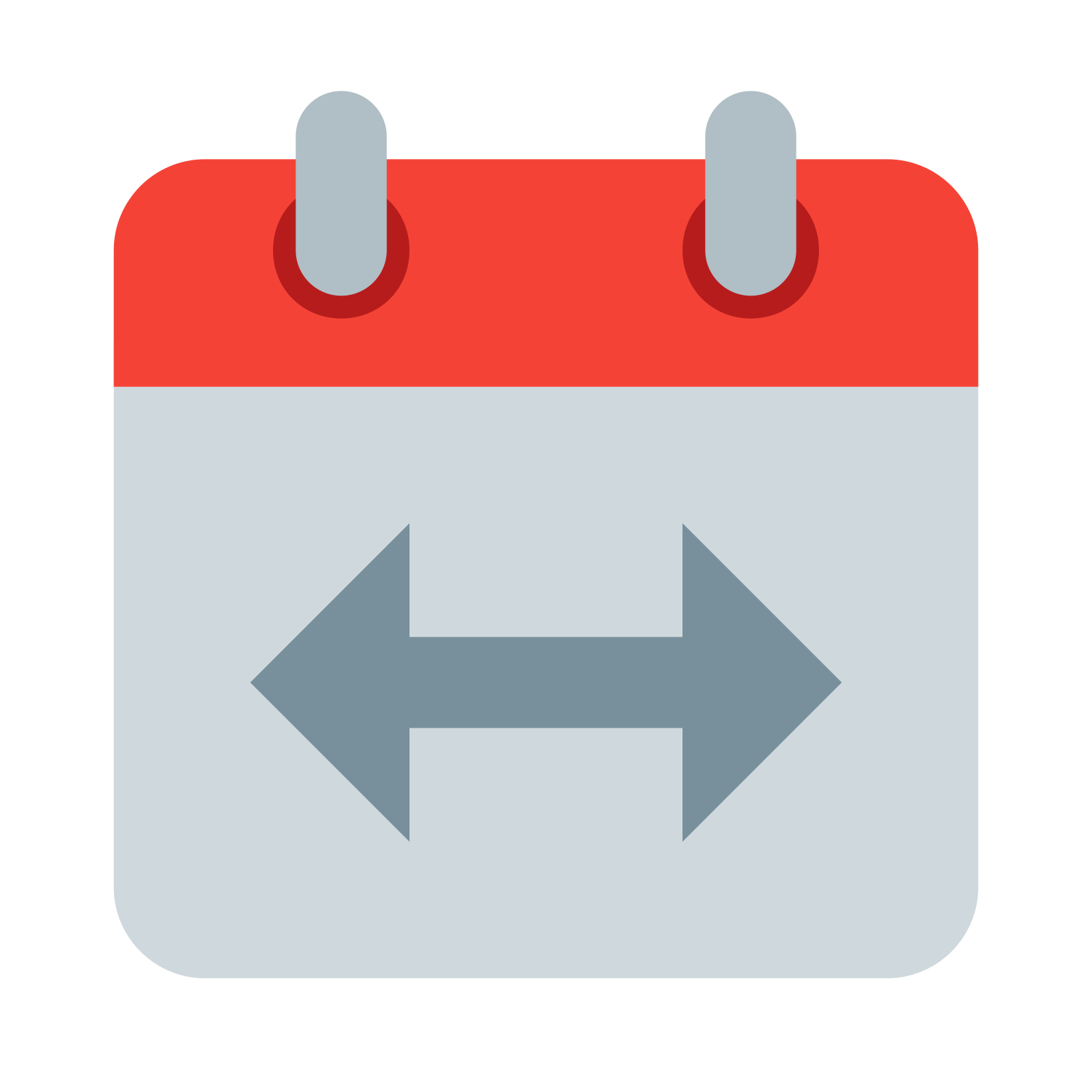 日期跨度 icon. there are two rectangles.