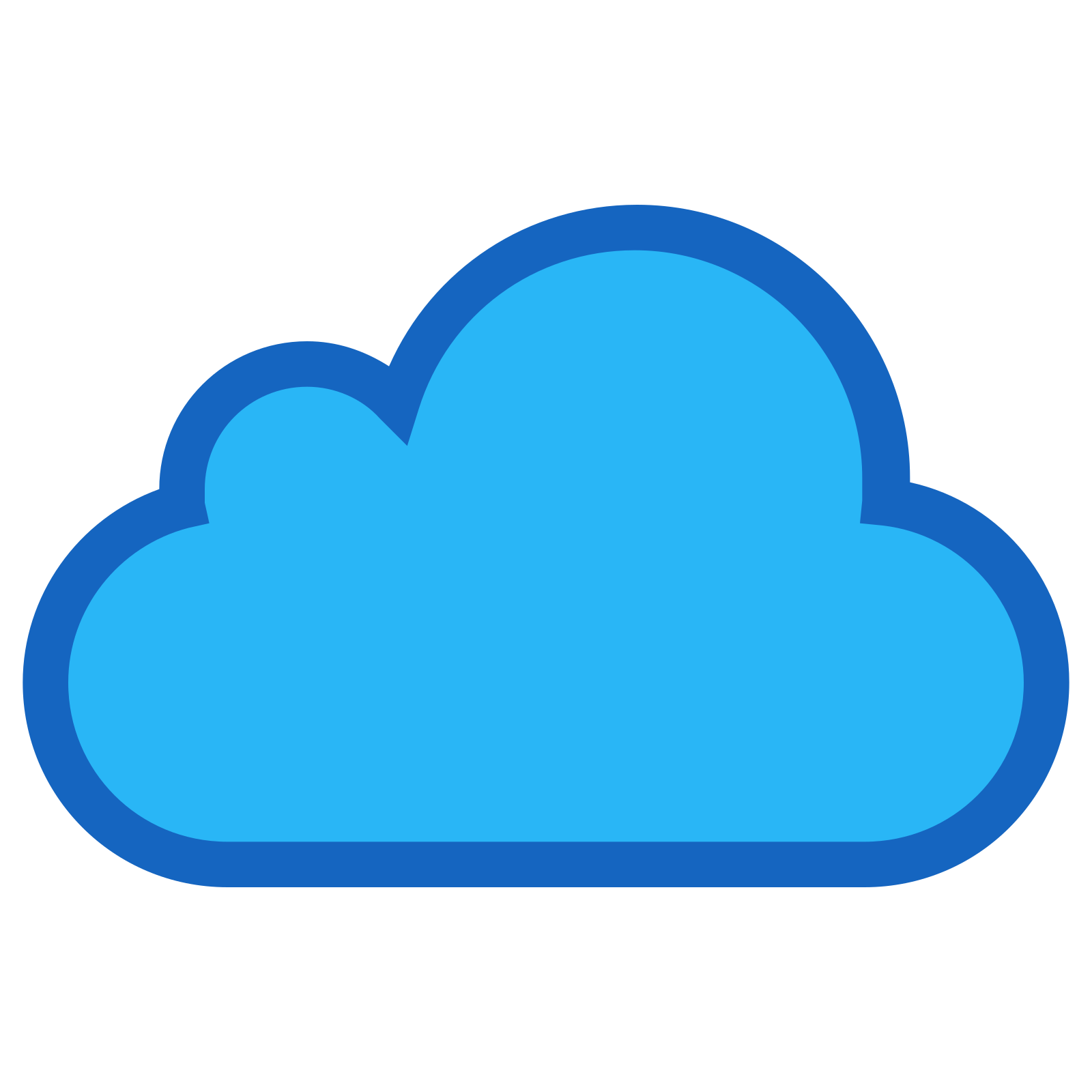 扁平风格的 icloud的 图标