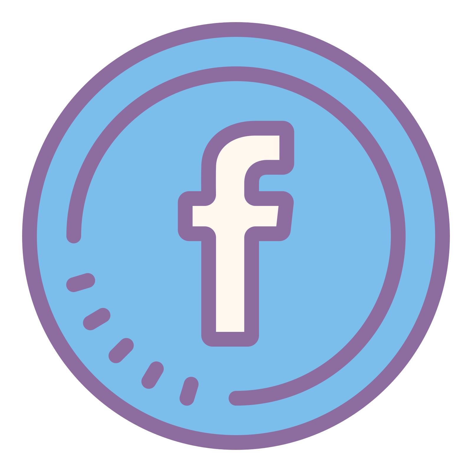 facebook图标 素材,facebook图标矢量图 在透明背景上的 facebook 圆圈 图标