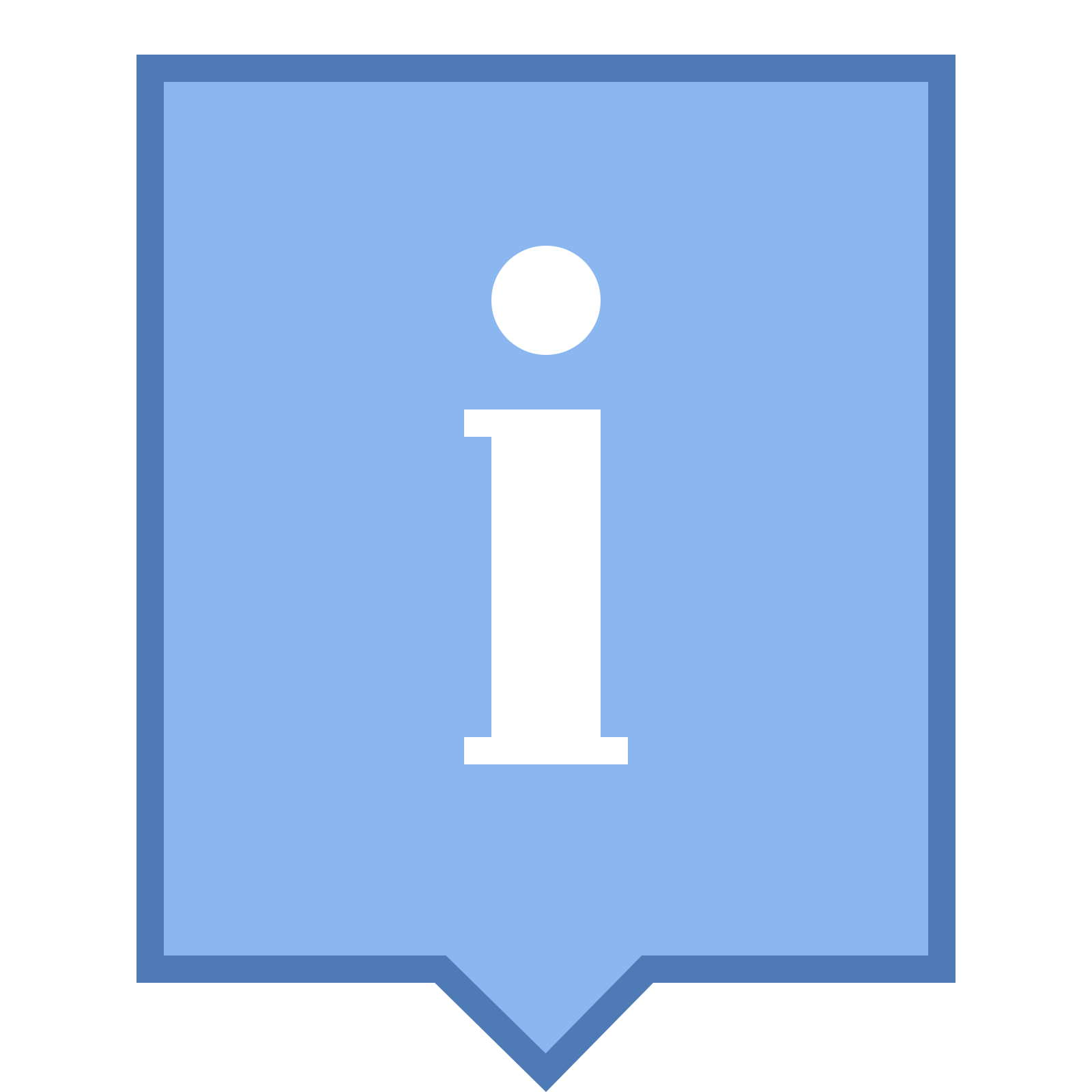 信息弹出 icon. this icon for info popup is depicted as a square.