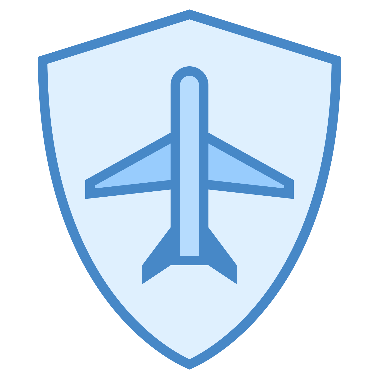 can be described as an aeroplane which is pointed towards north