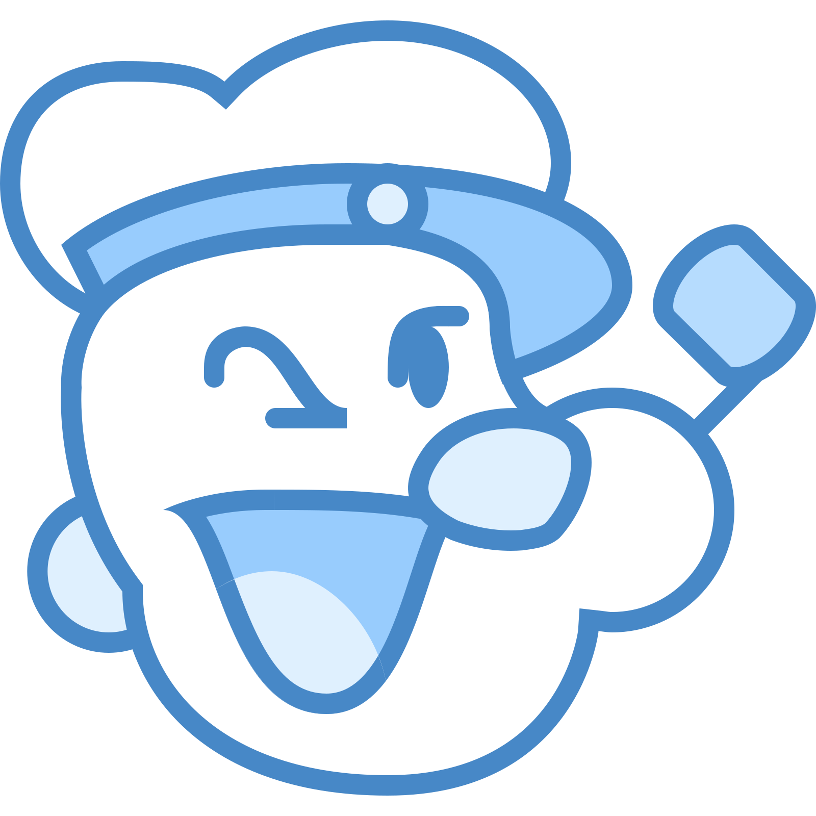 it"s an icon for the famous cartoon character popeye.