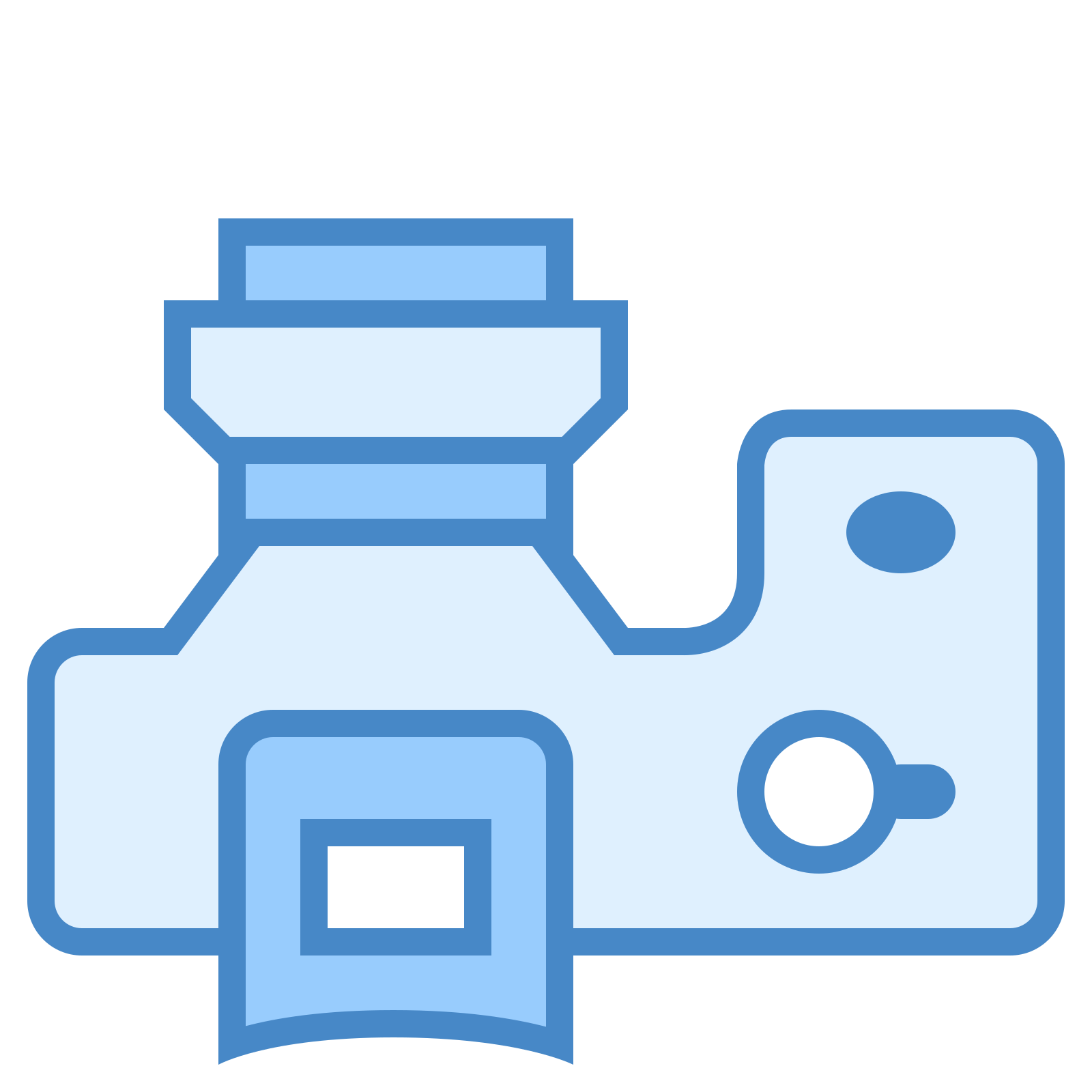 the picture is a top-down view of a camera with a shutter button