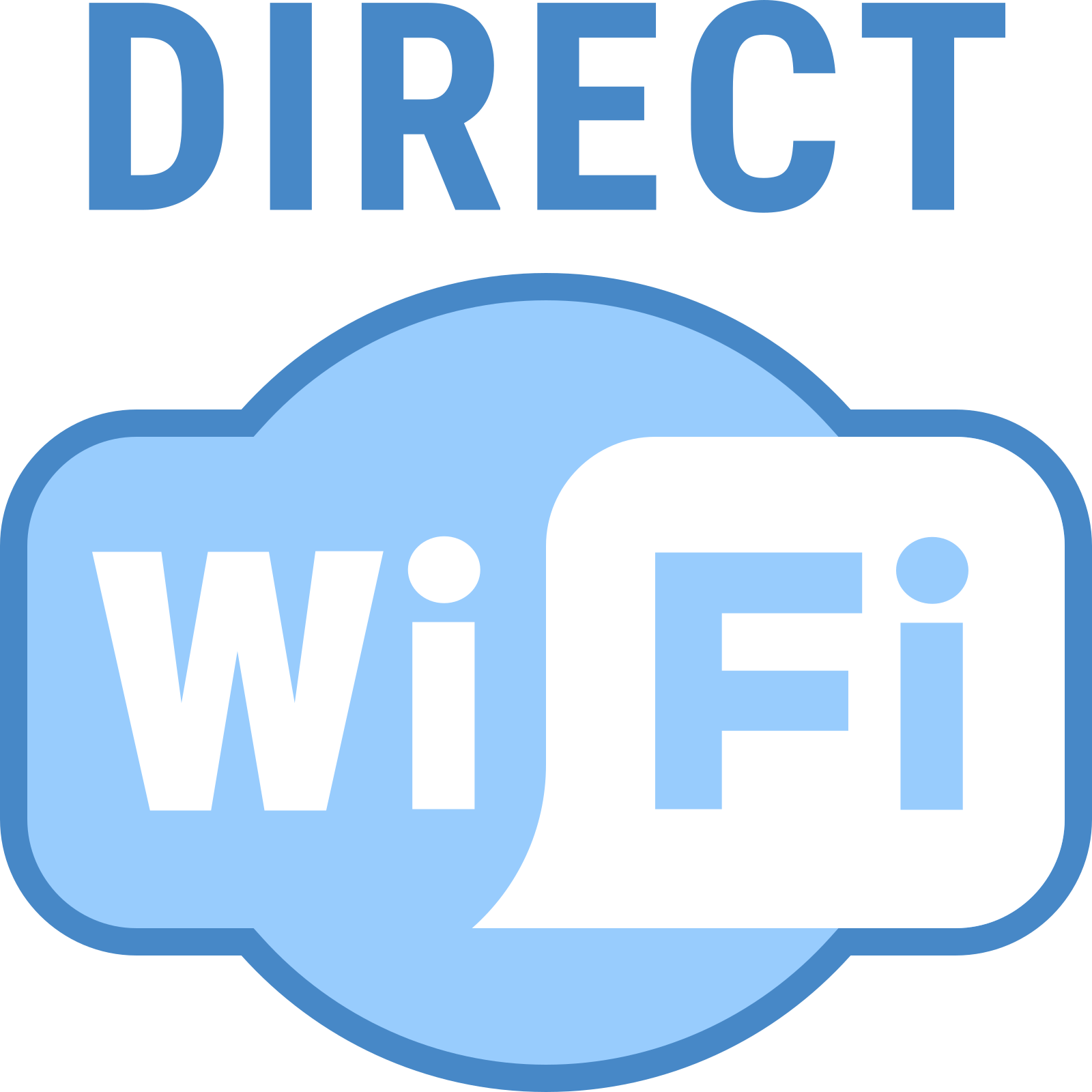 wifi 直连 蓝色图标(png,矢量)