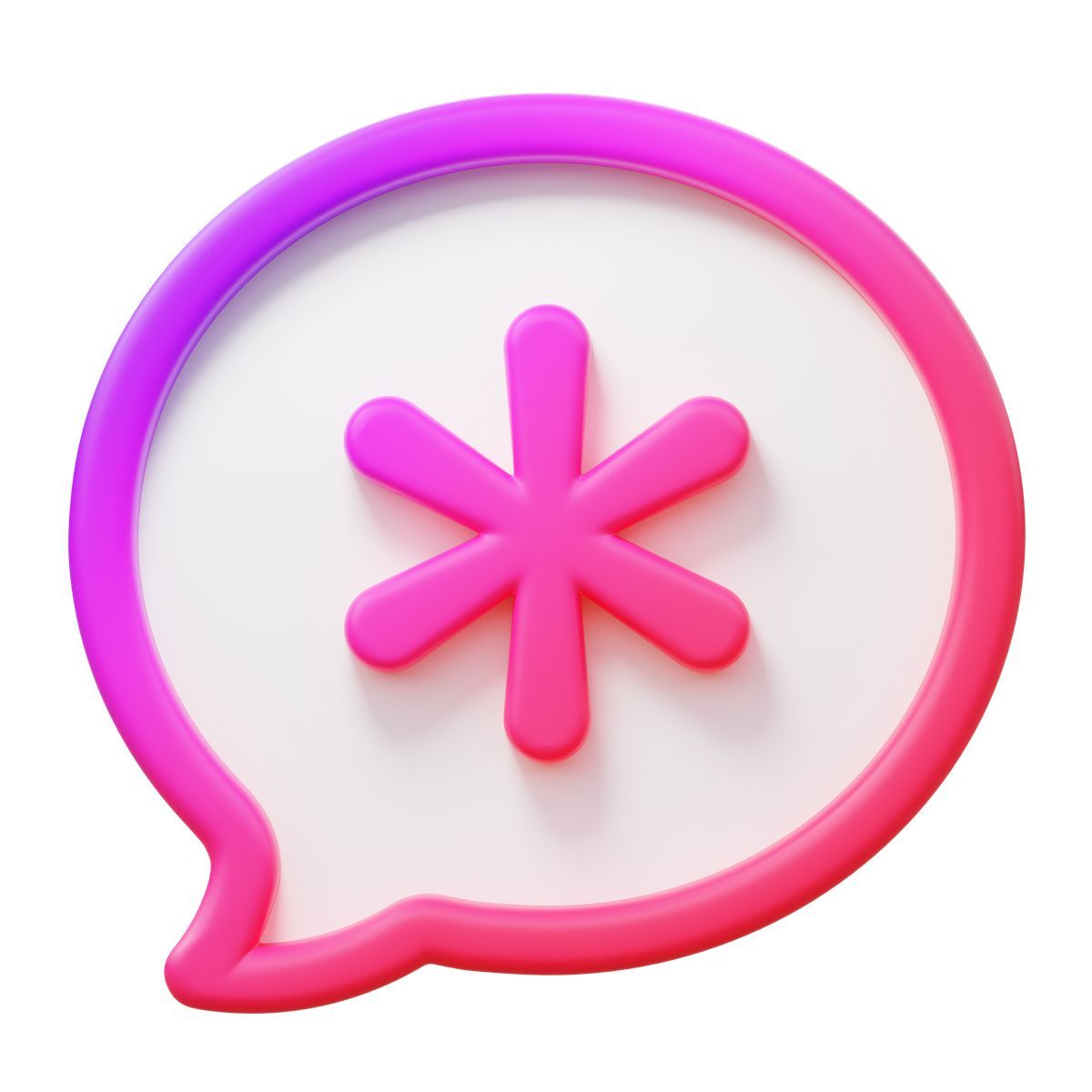 3d fluency style 3d brave ai assistant logo icon