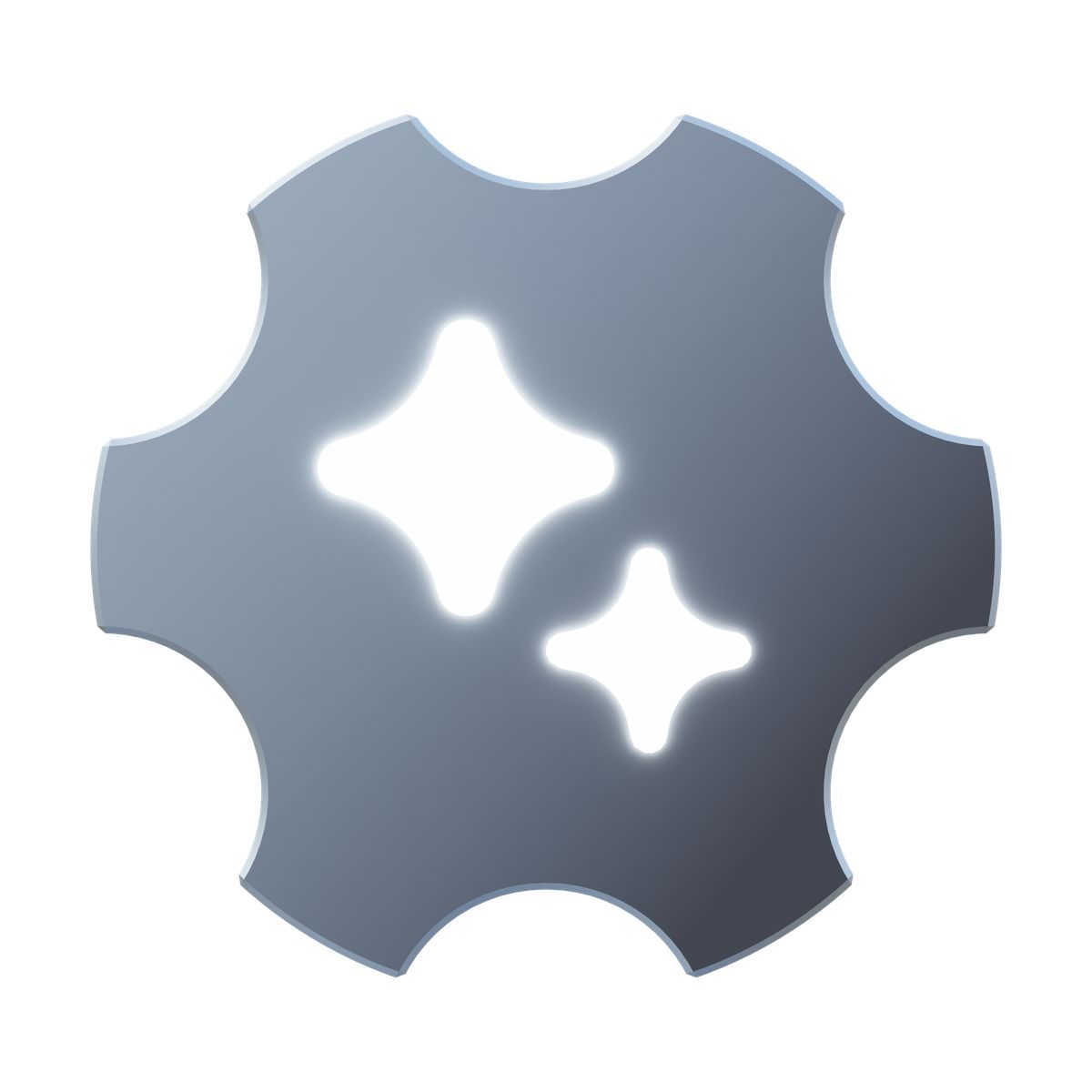 3d fluency style ai settings icon