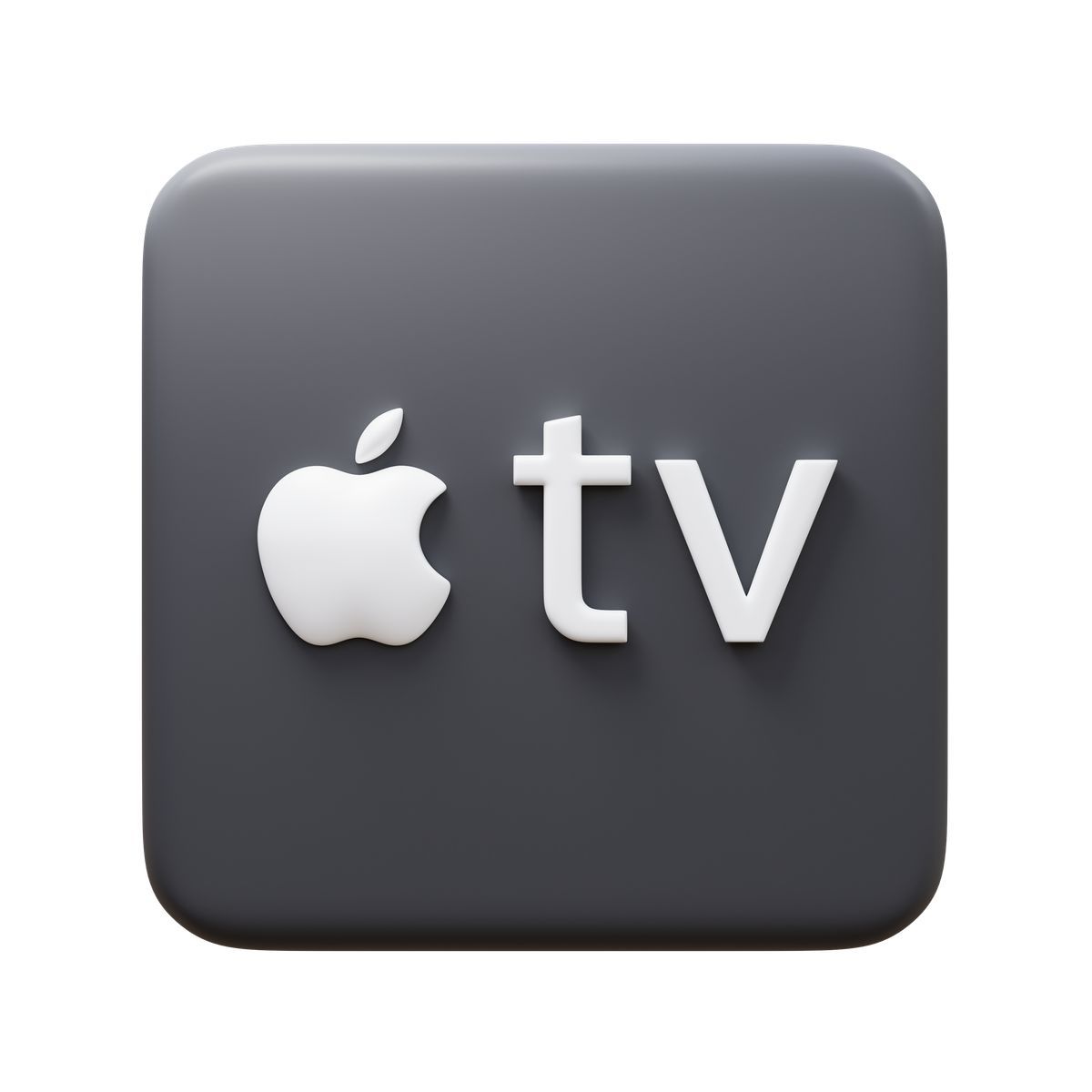 3d fluency style apple tv icon