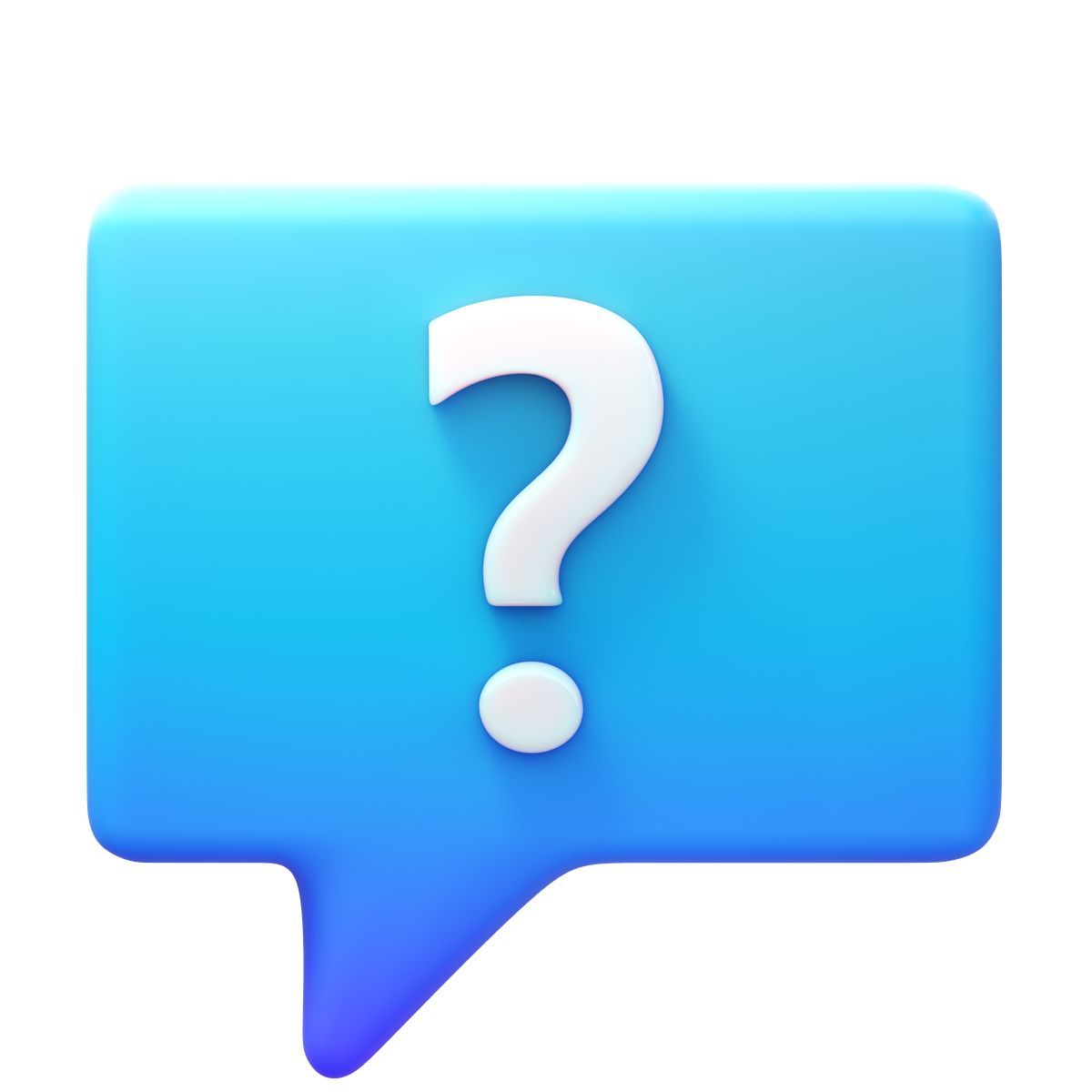 3d fluency style fai una domanda icon