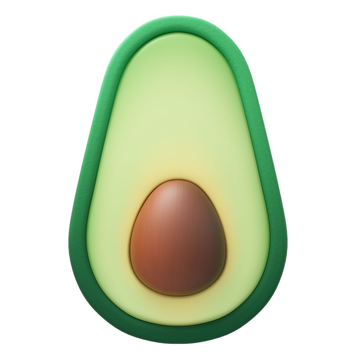 3d fluency style avocado icon