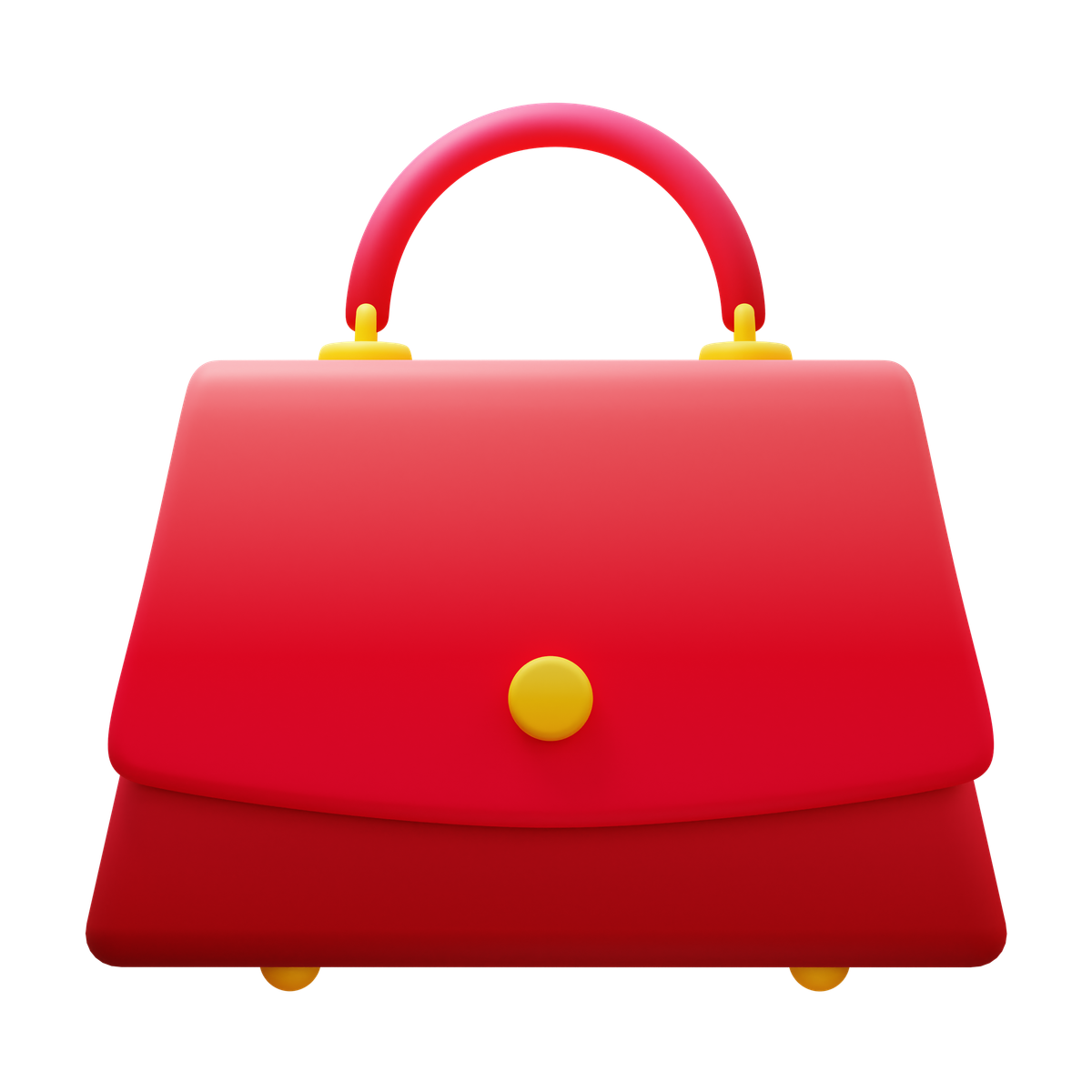 3d fluency style bag front view icon