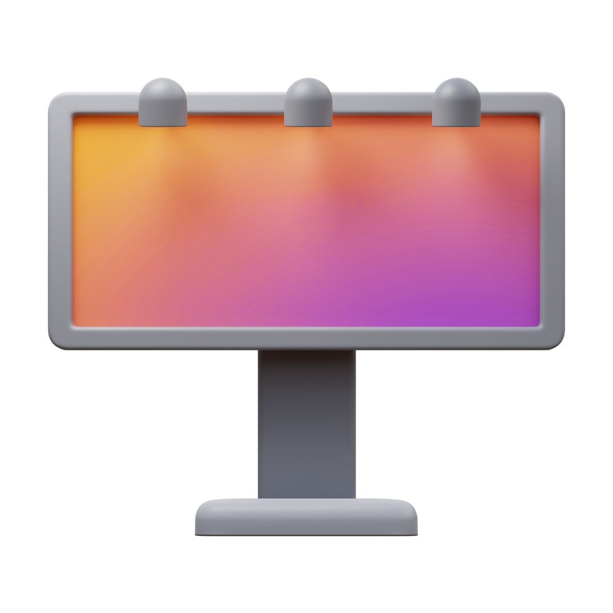 3d fluency style 광고 게시판 icon