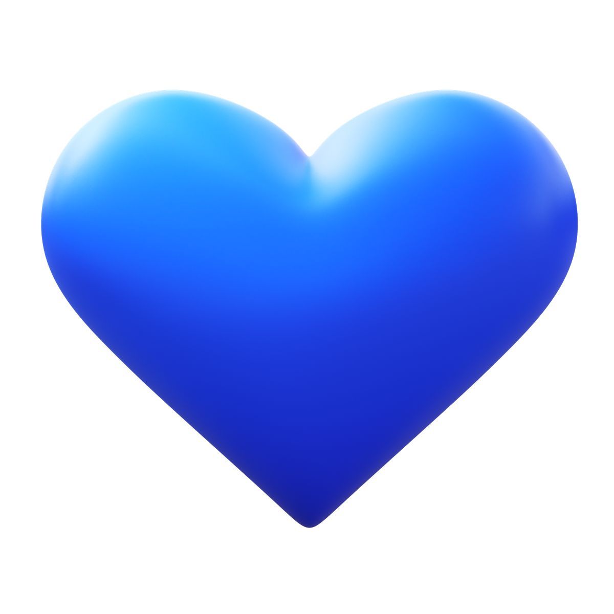 3d fluency style cuore blu icon