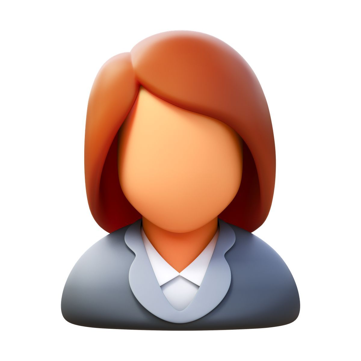 3d fluency style geschäftsfrau icon