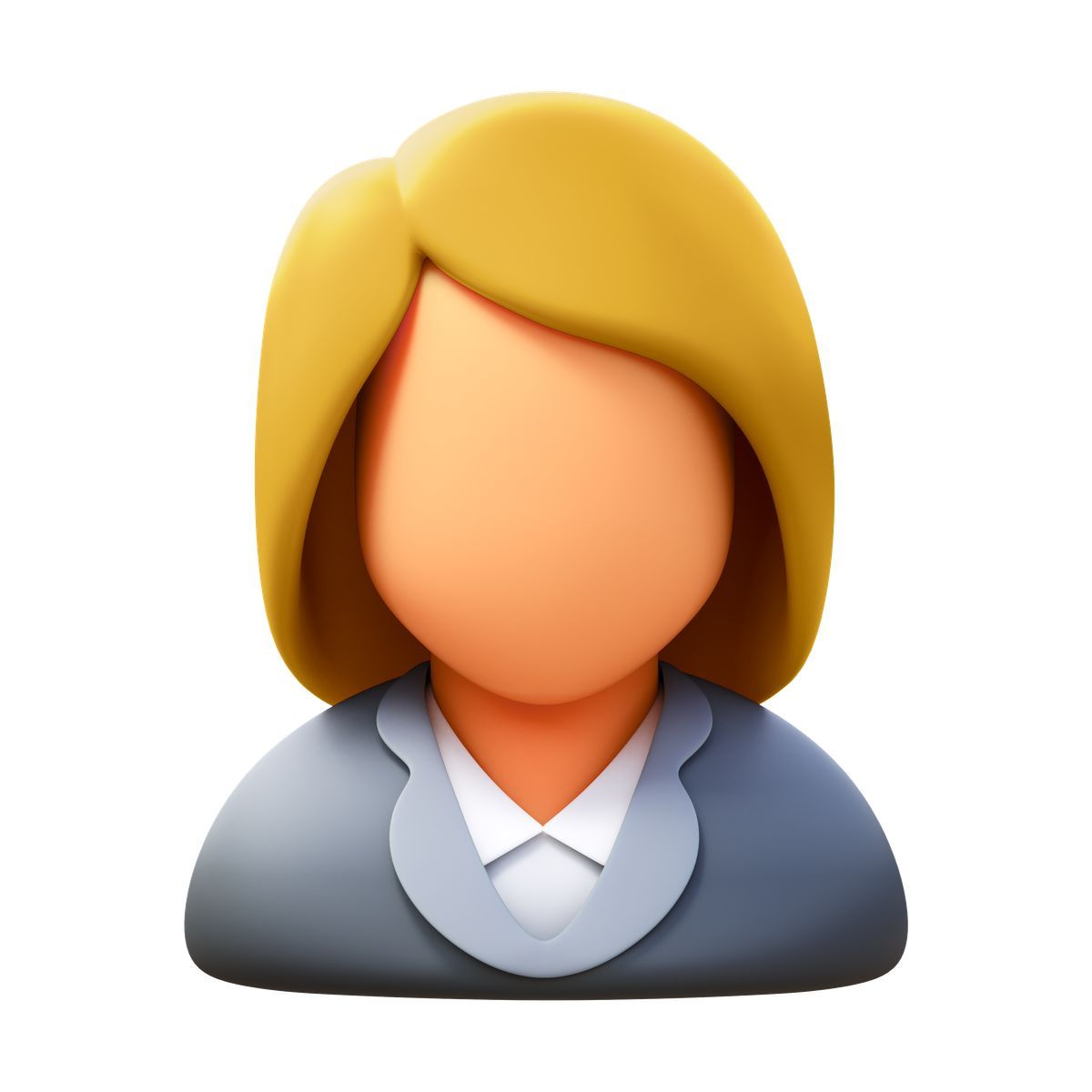 3d fluency style geschäftsfrau icon