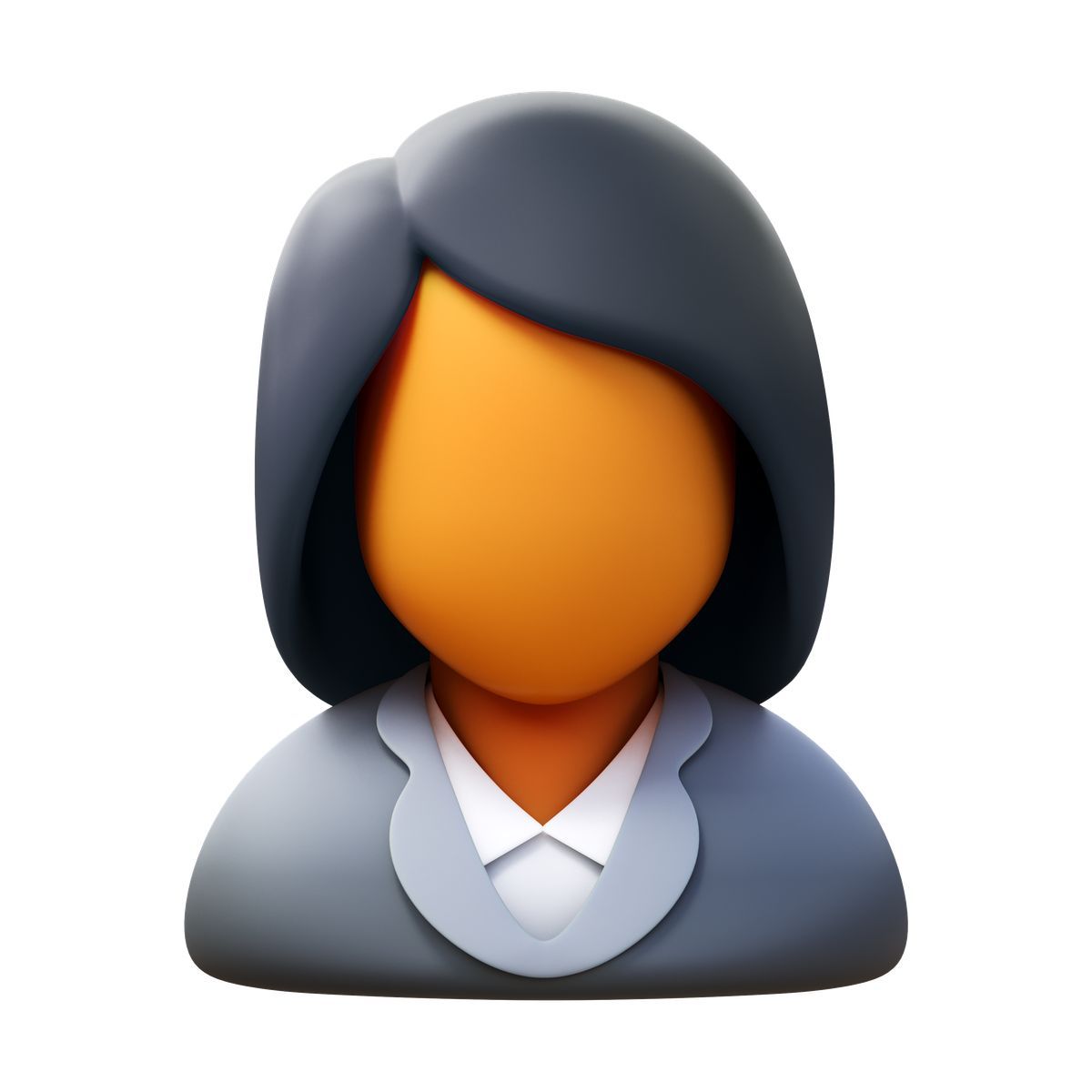 3d fluency style geschäftsfrau icon