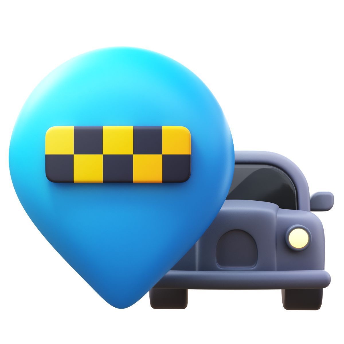 3d fluency style cab stand icon