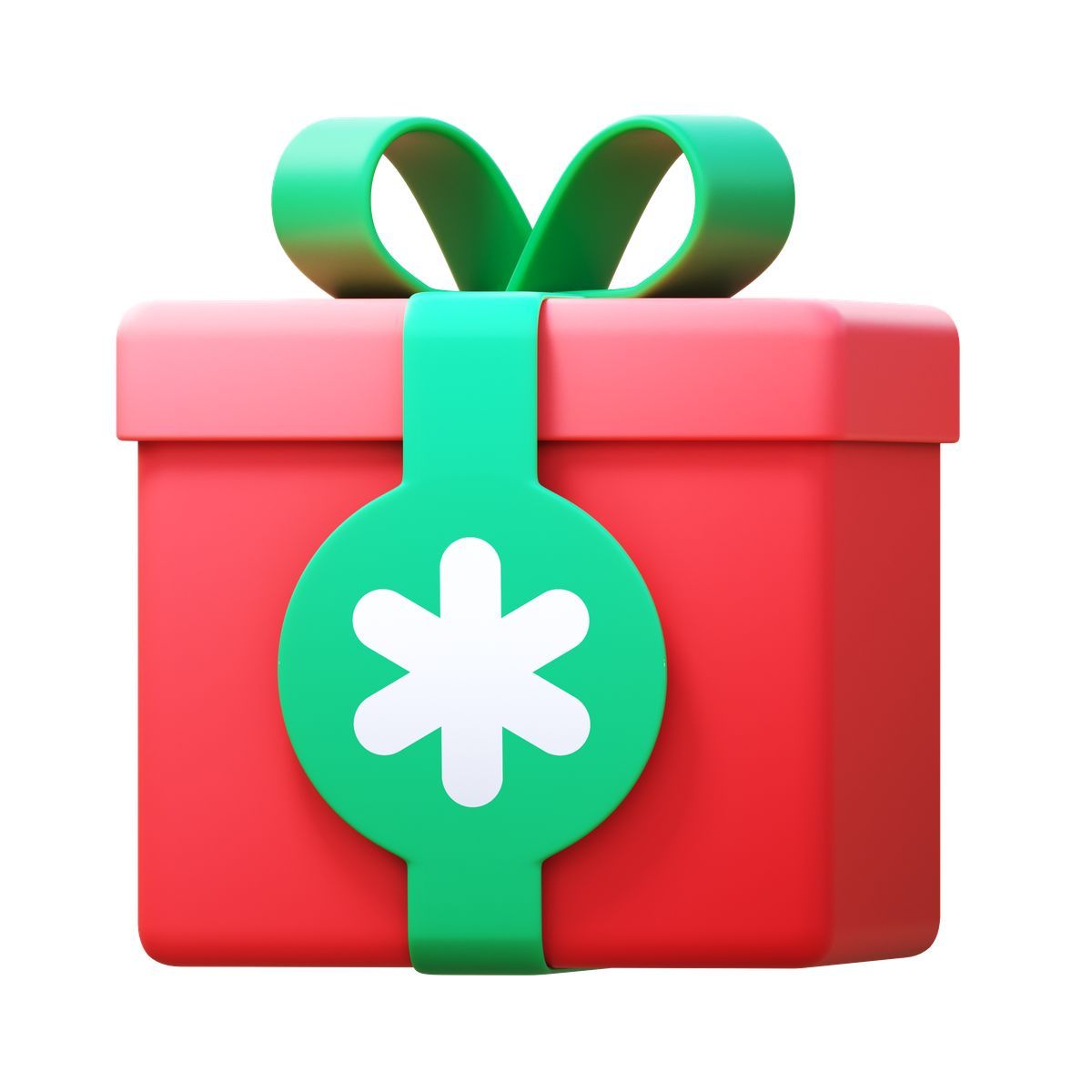 3d fluency style geschenkbox icon