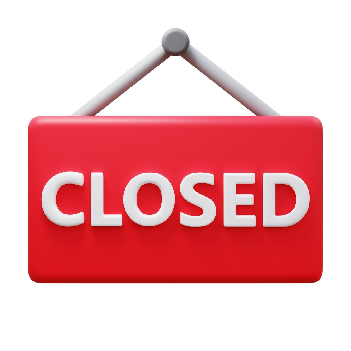 3d fluency style cartello chiuso icon