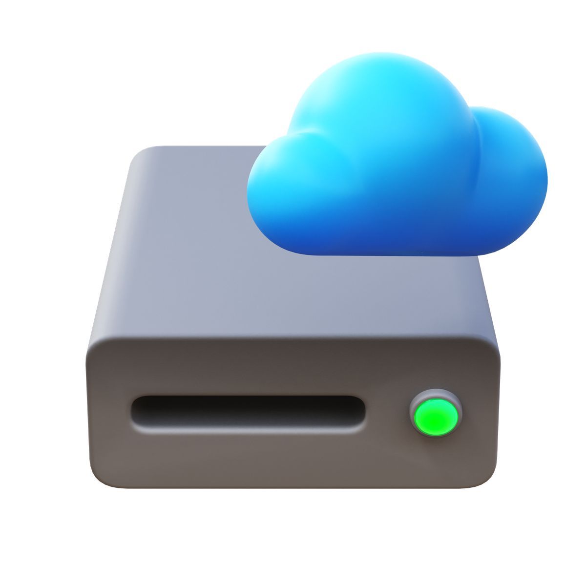 3d fluency style cloud speicherplatz icon