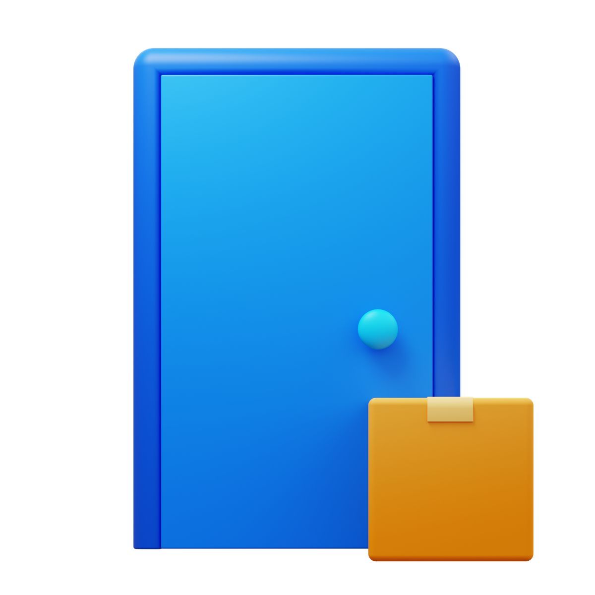 3d fluency style 비접촉 배송 icon