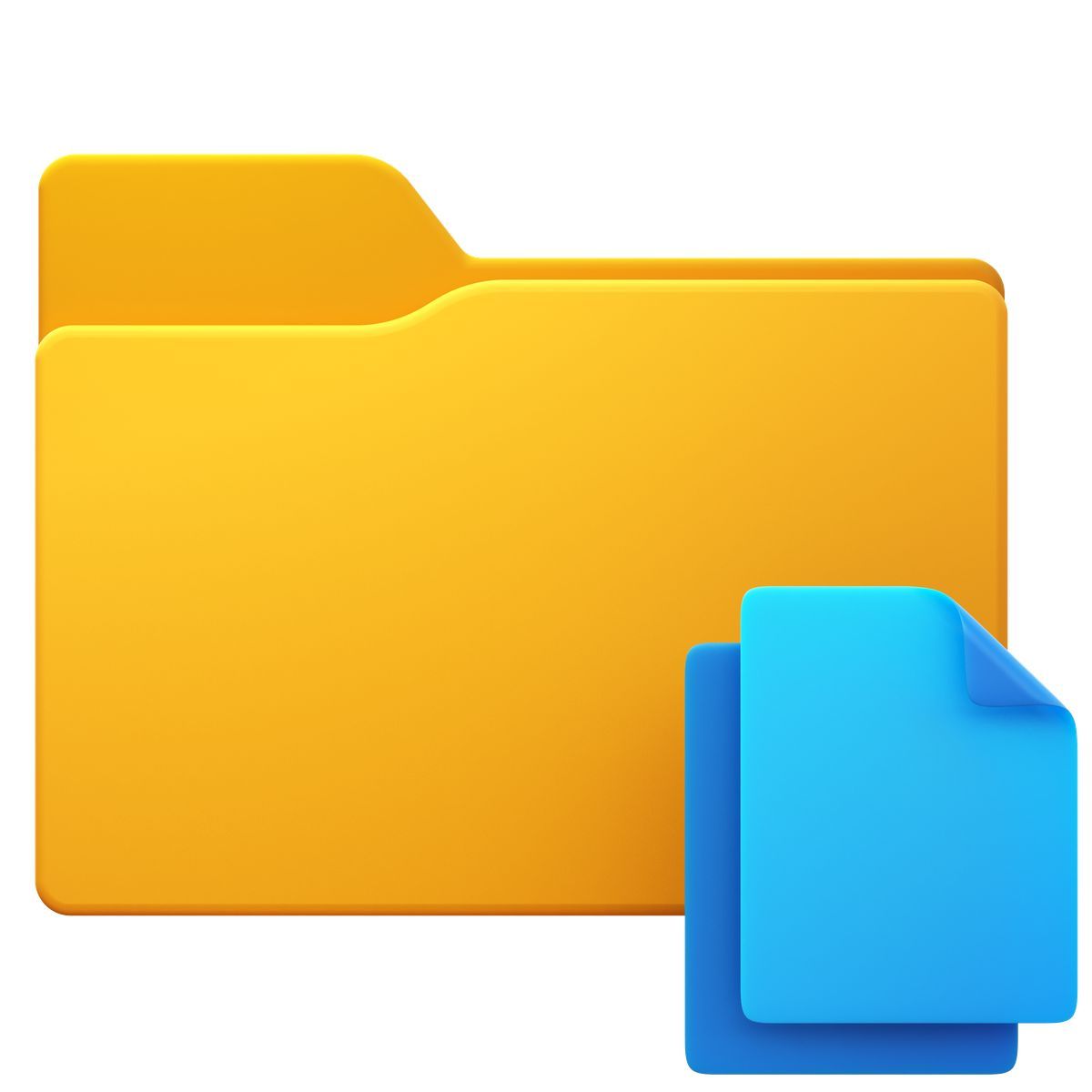 3d fluency style copiar a carpeta icon