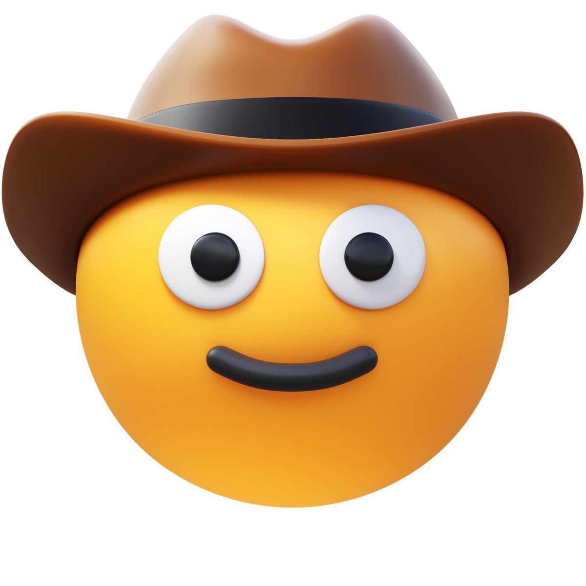 3d fluency style cowboyhut gesicht icon