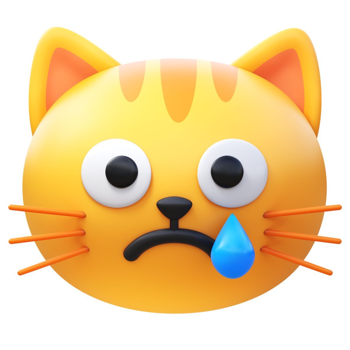 3d fluency style 哭泣的猫 icon