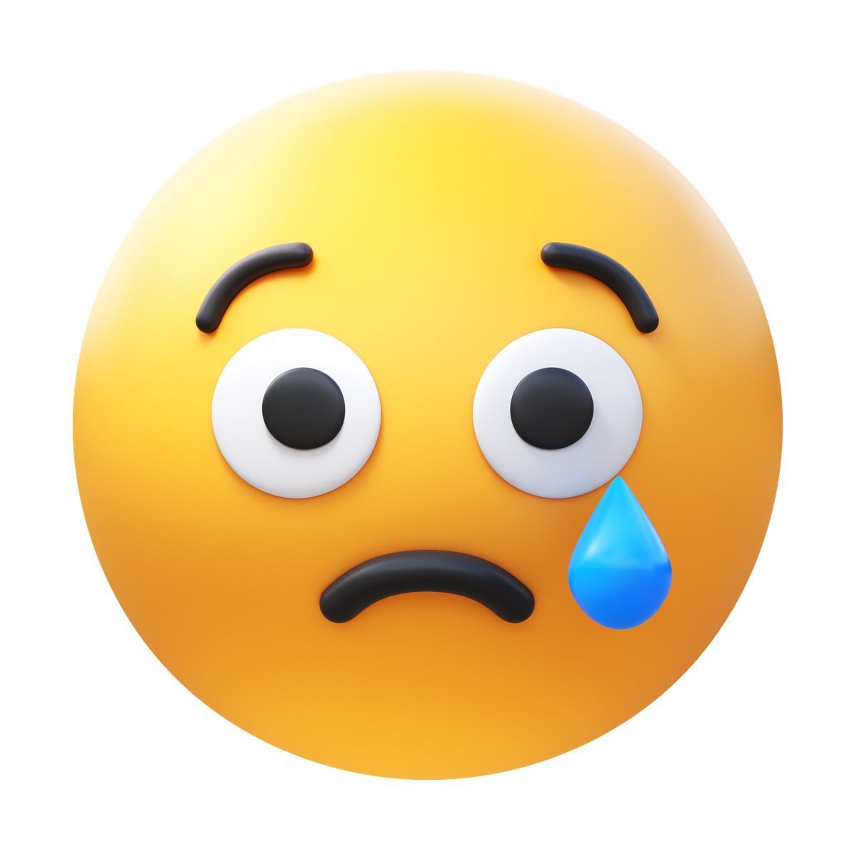 3d fluency style 哭脸 icon