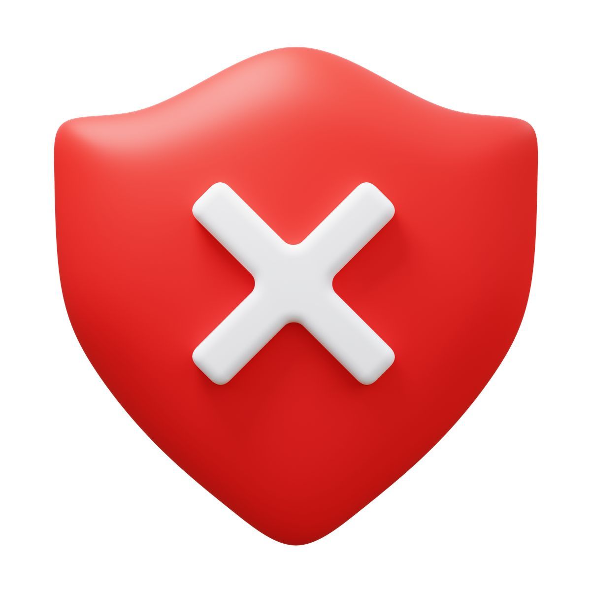 3d fluency style supprimer shield icon