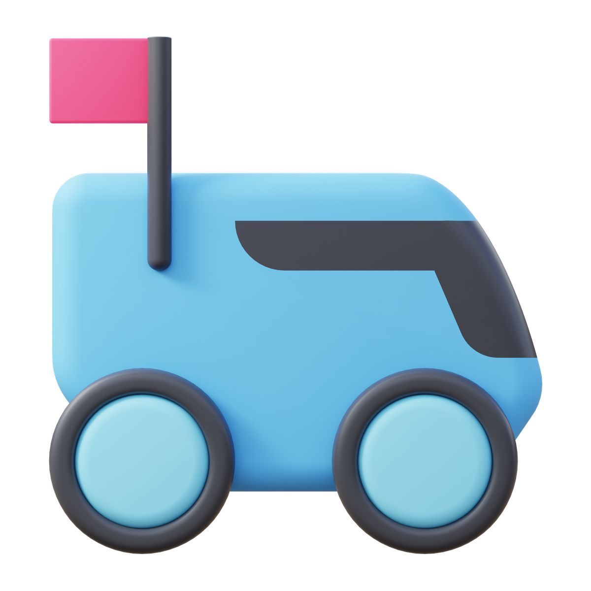 3d fluency 스타일 delivery robot 아이콘