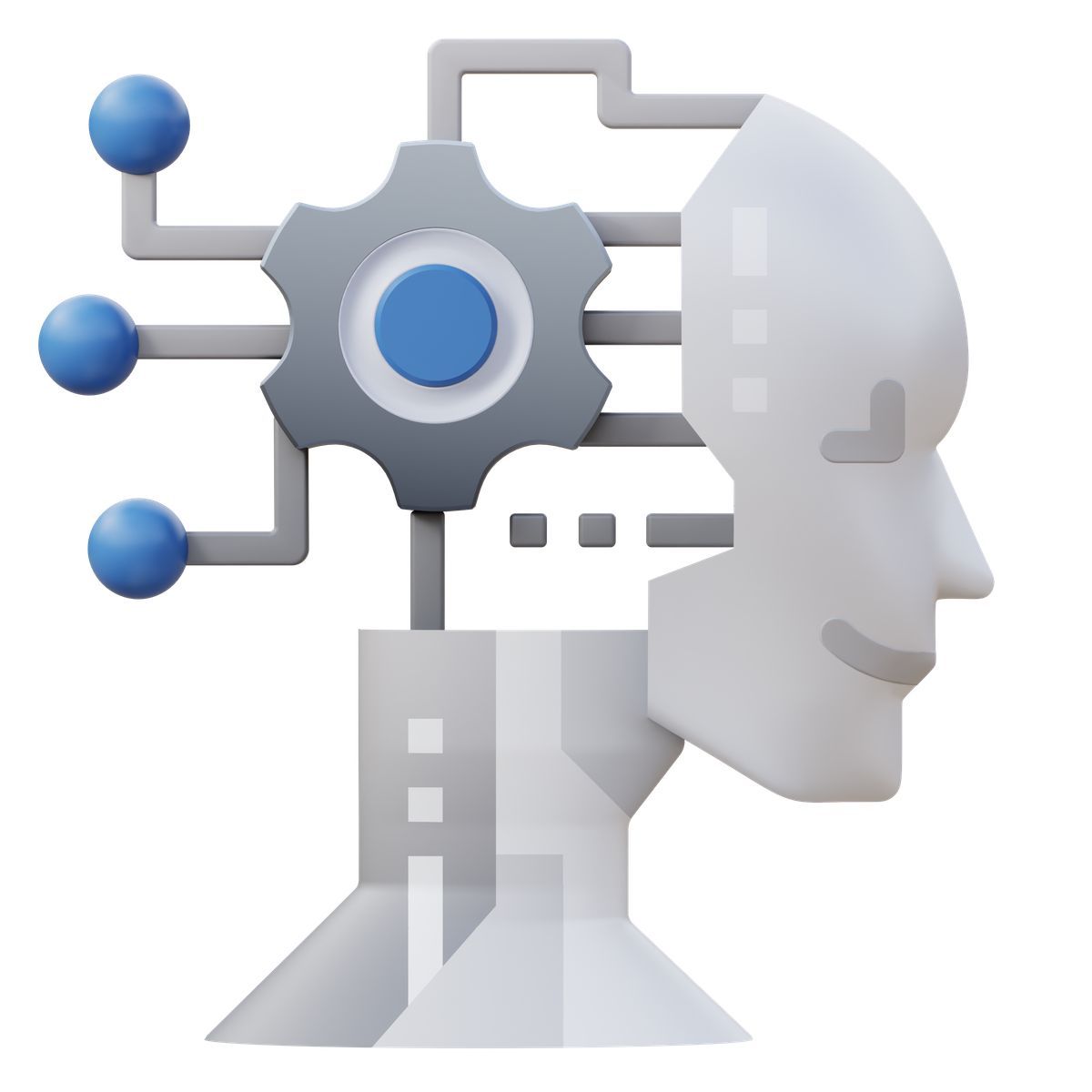 3d fluency style digital ai icon