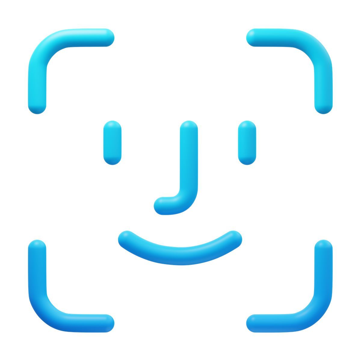 3d fluency style face id icon