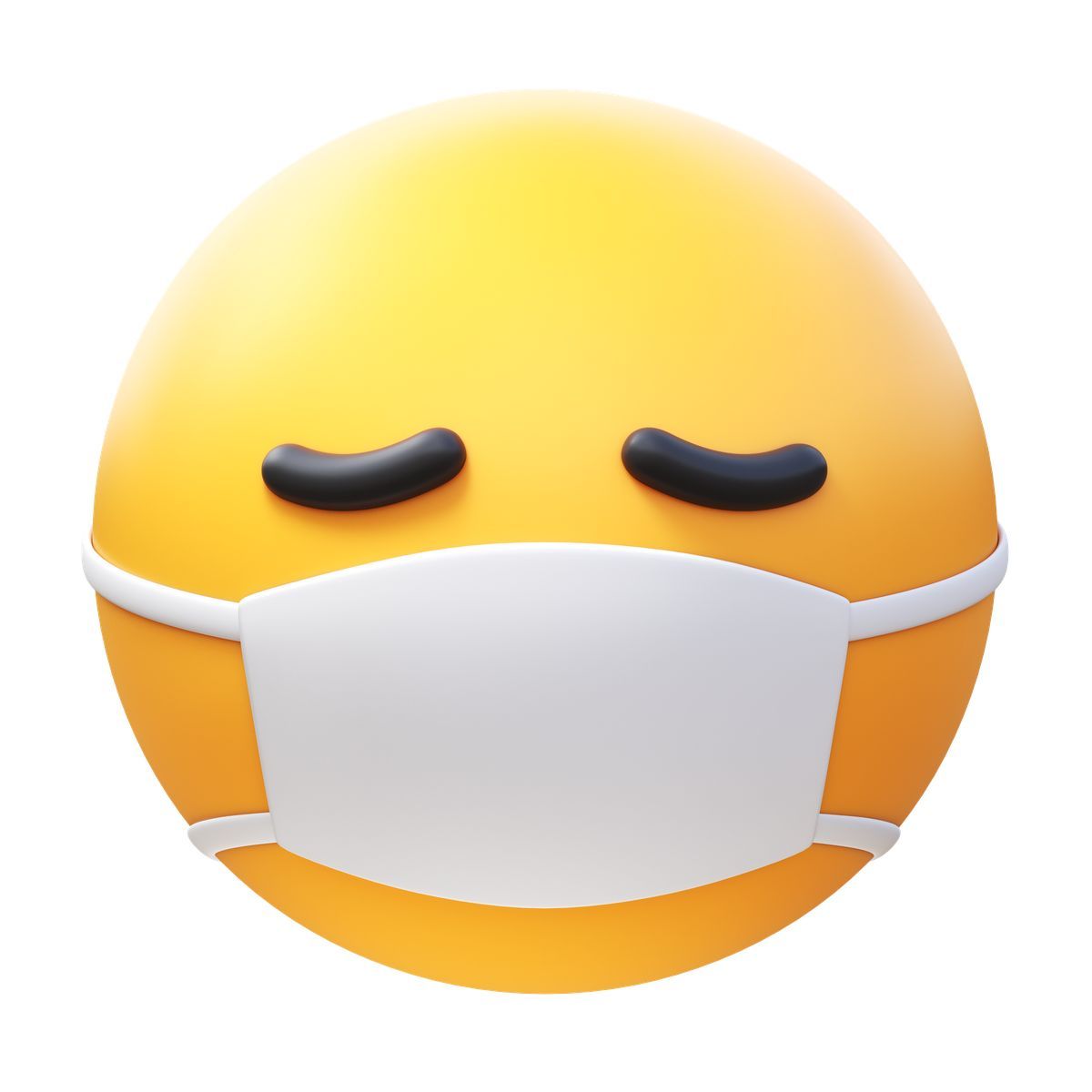 3d fluency style face with medicalmask icon