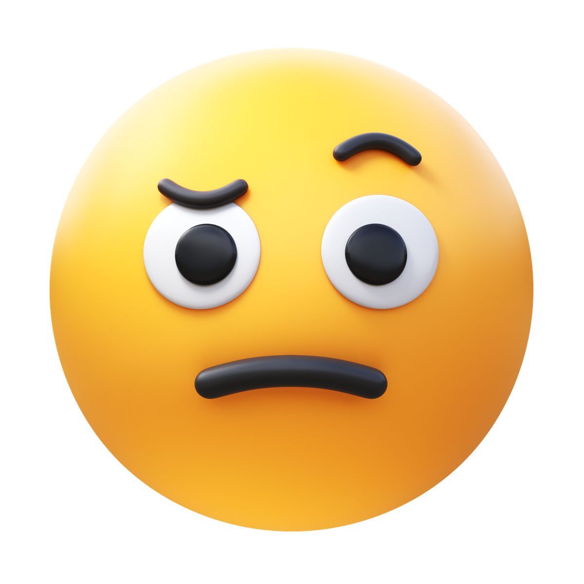 3d fluency style эмодзи с приподнятой бровью icon