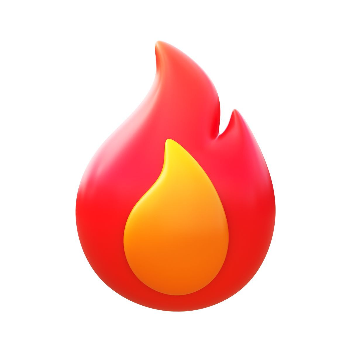 3d fluency style flamme icon