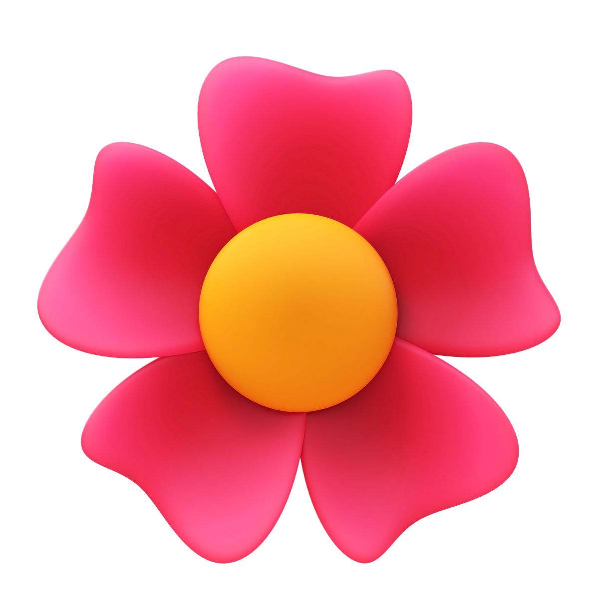 3d fluency style 꽃 icon