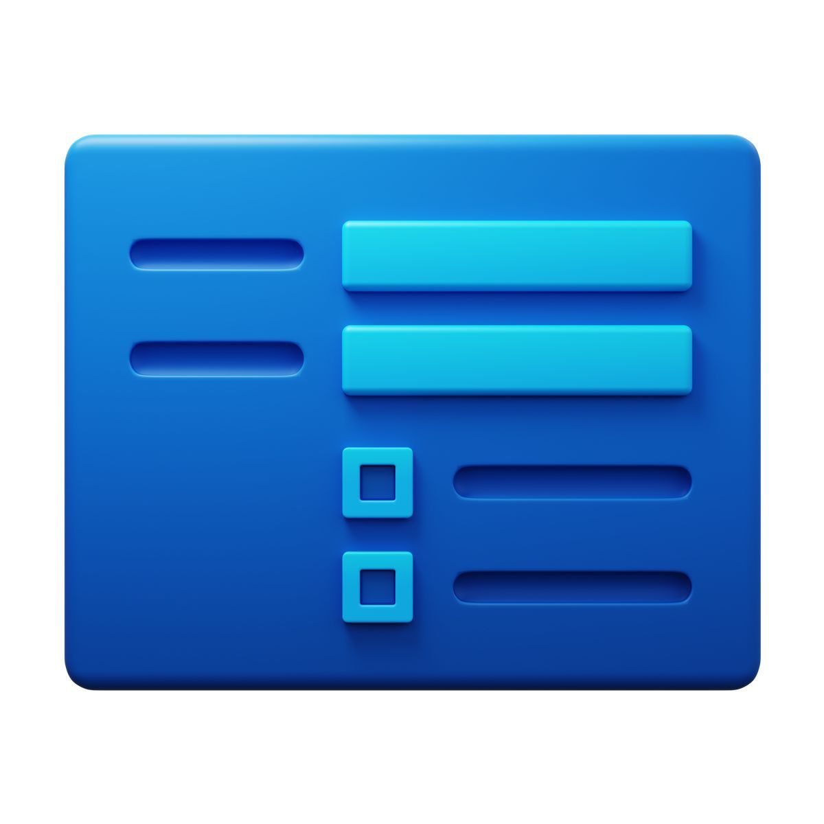 3d fluency style 형태 icon