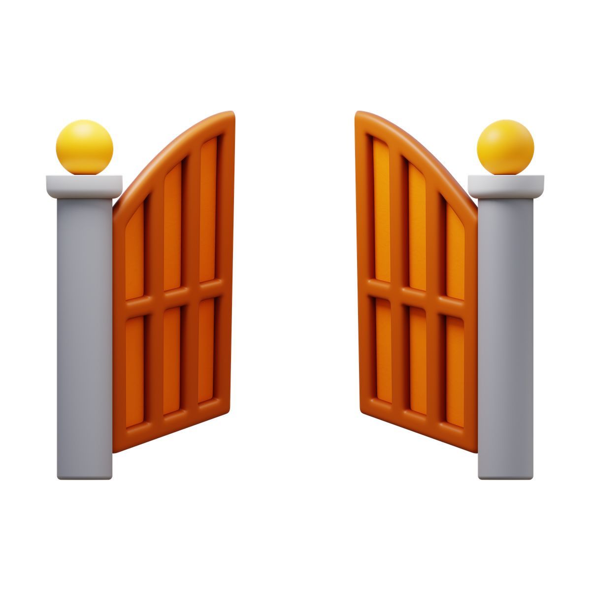 3d fluency style front gate open icon