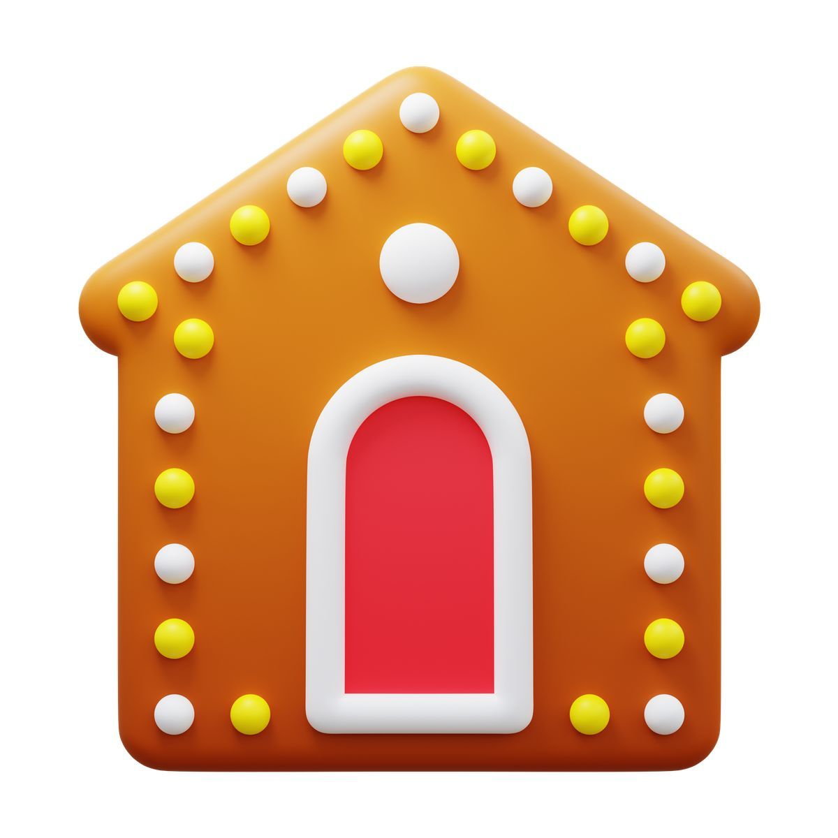 3d fluency style casa di pan di zenzero icon