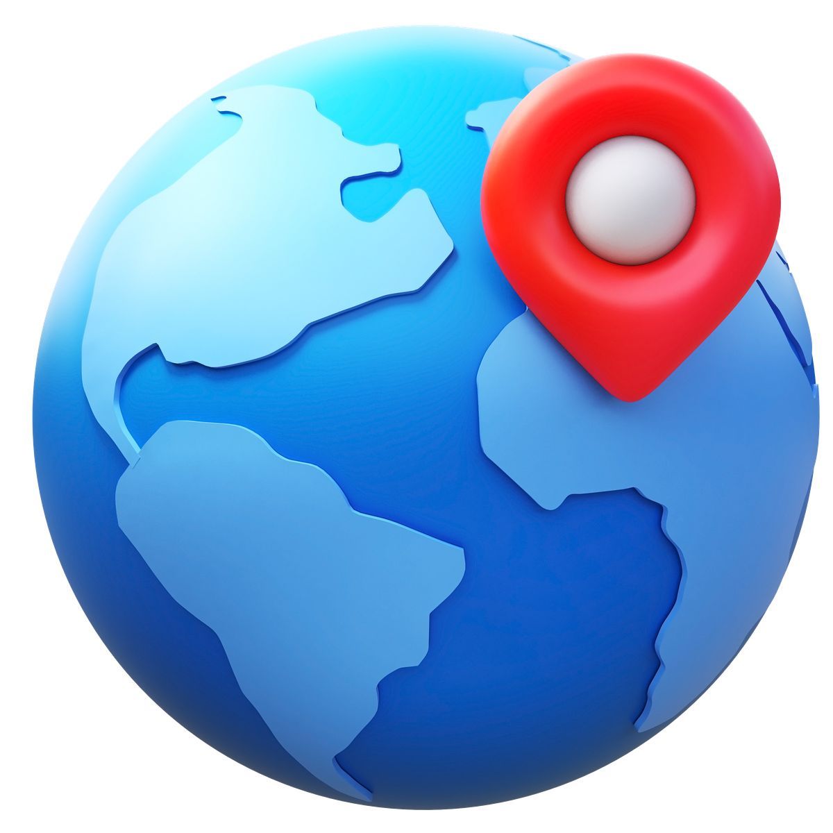 3d fluency style 地球位置 icon