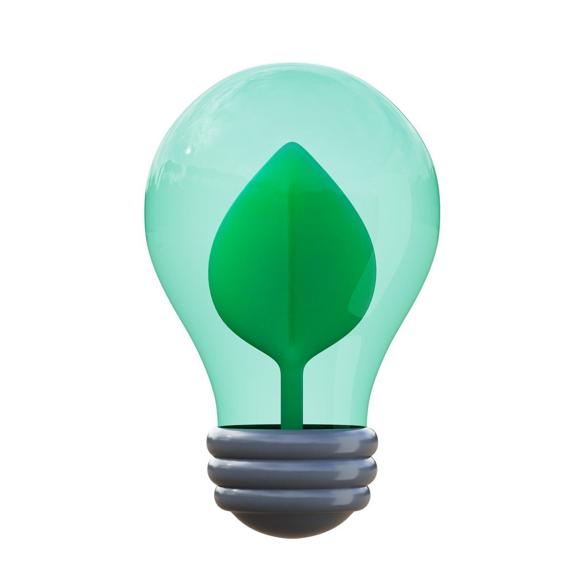 3d fluency style greentech icon