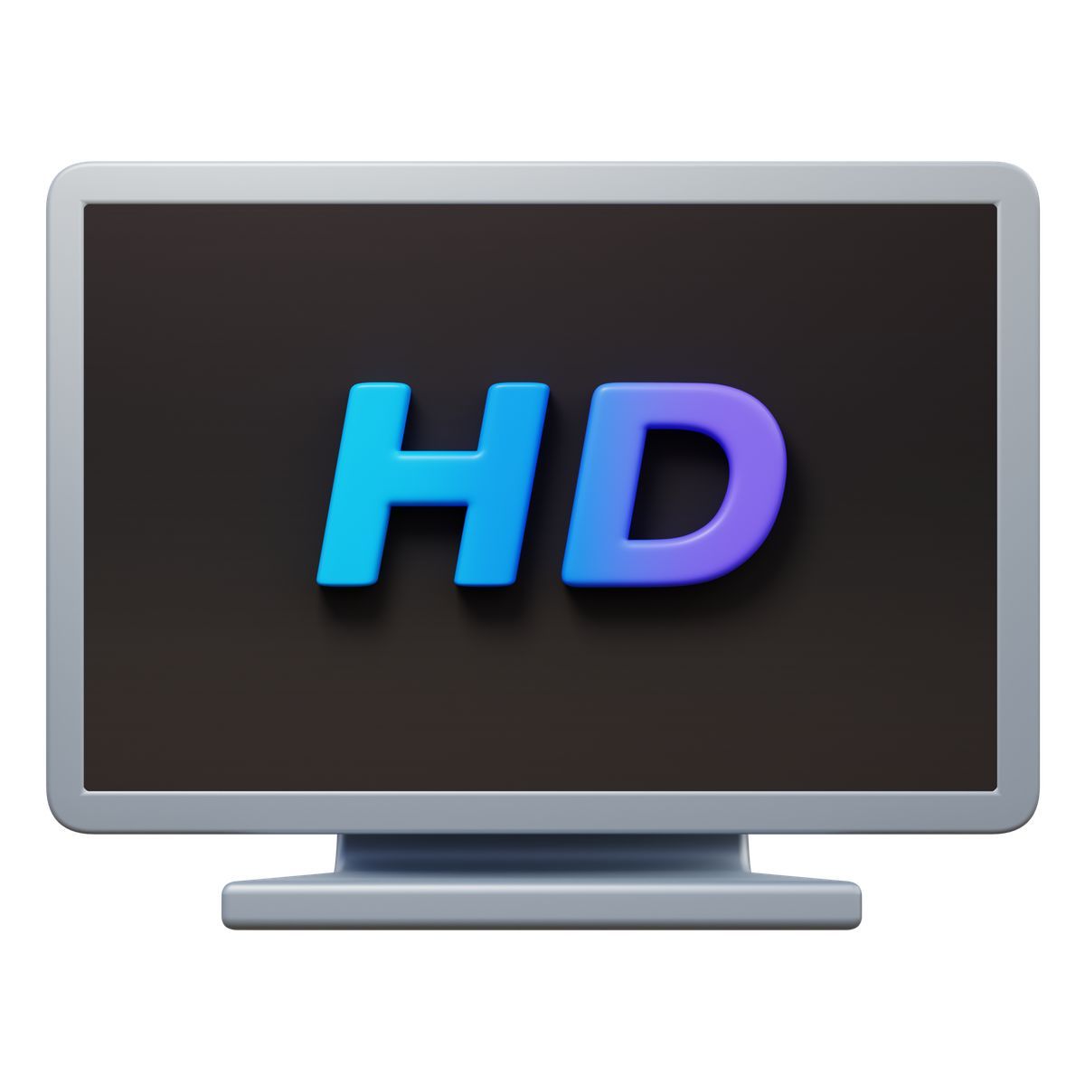 3d fluency style hdtv icon