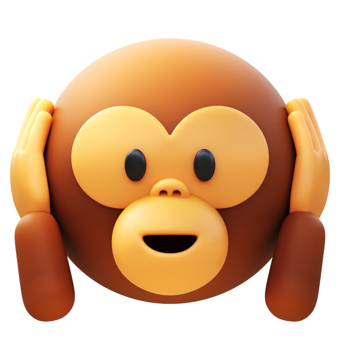 3d fluency style höre keinen bösen affen icon