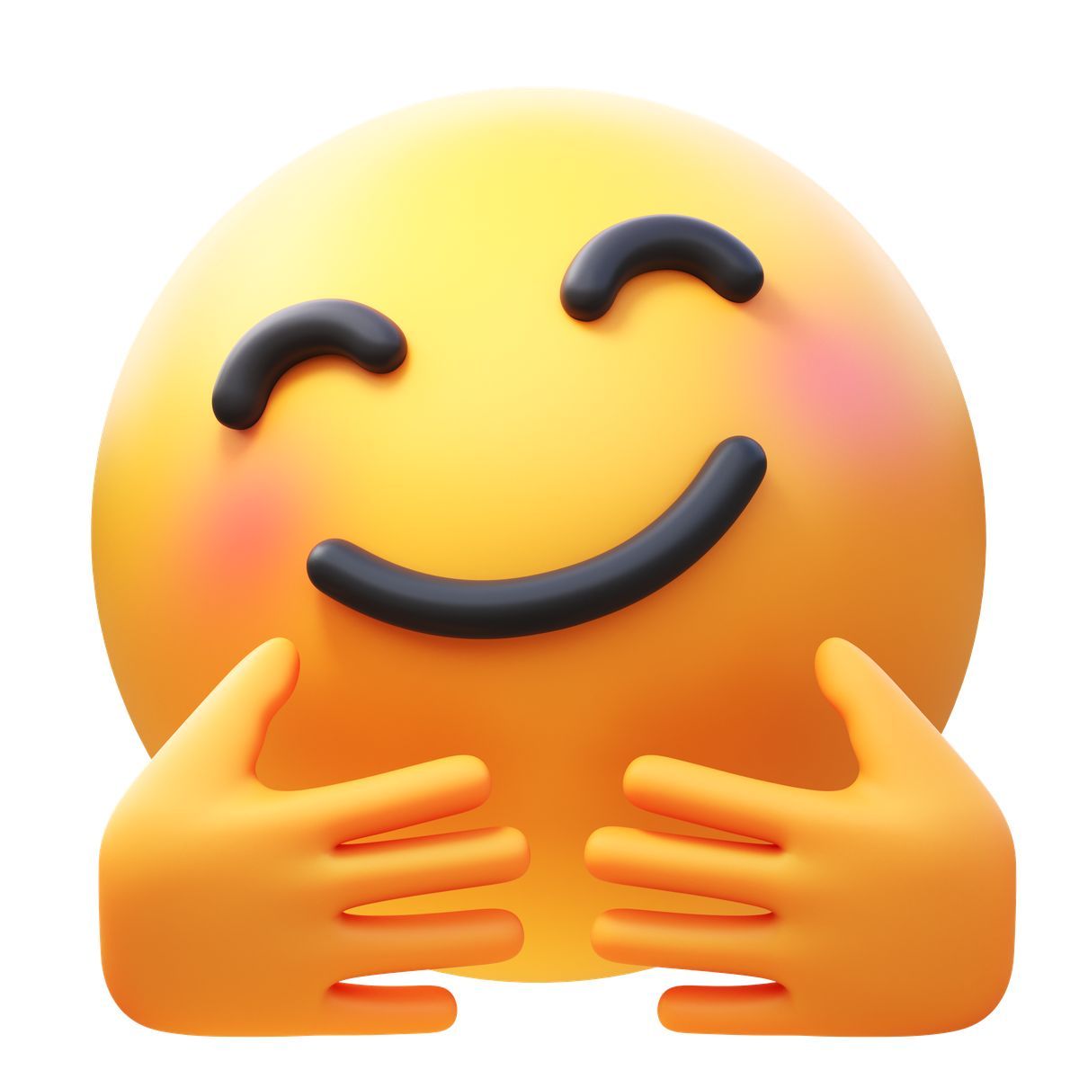 3d fluency style 抱脸 icon