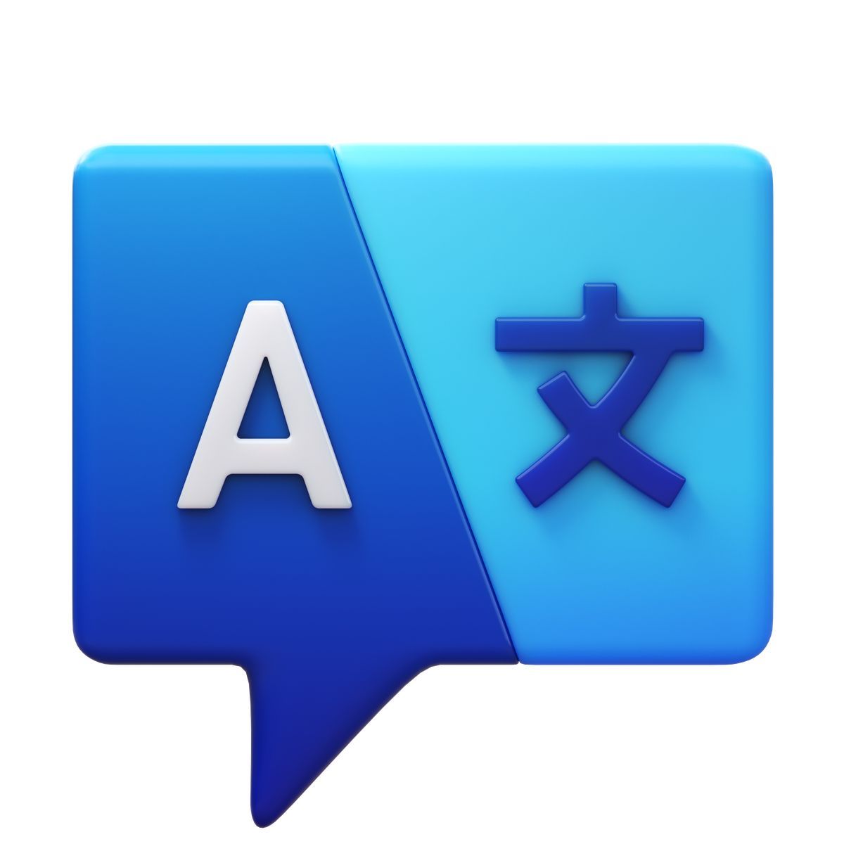 3d fluency style idioma icon