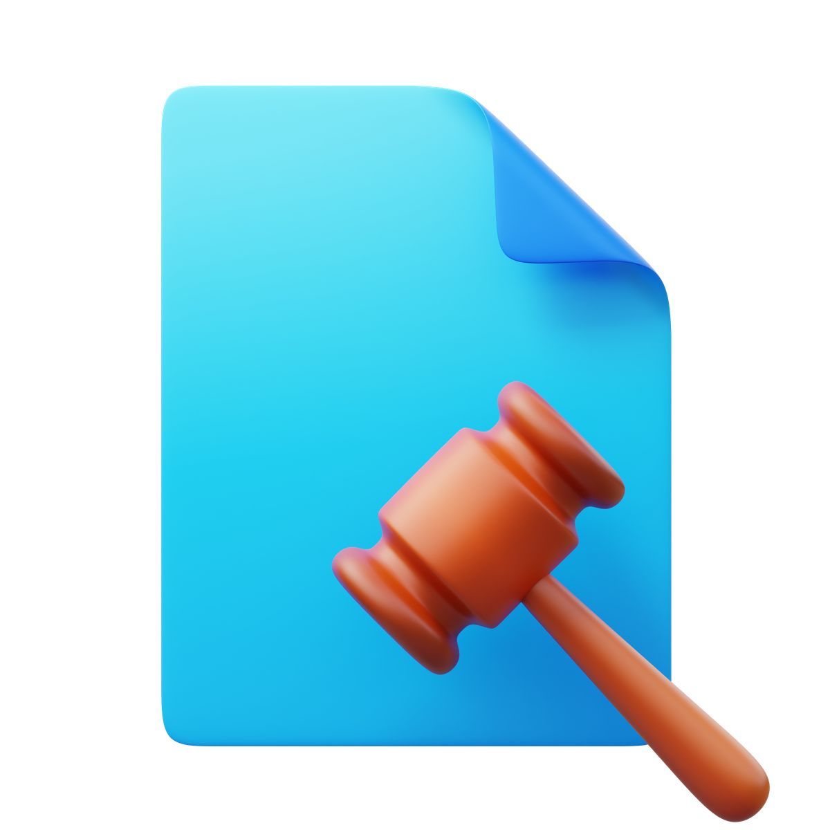 3d fluency 风格 legal document 图标