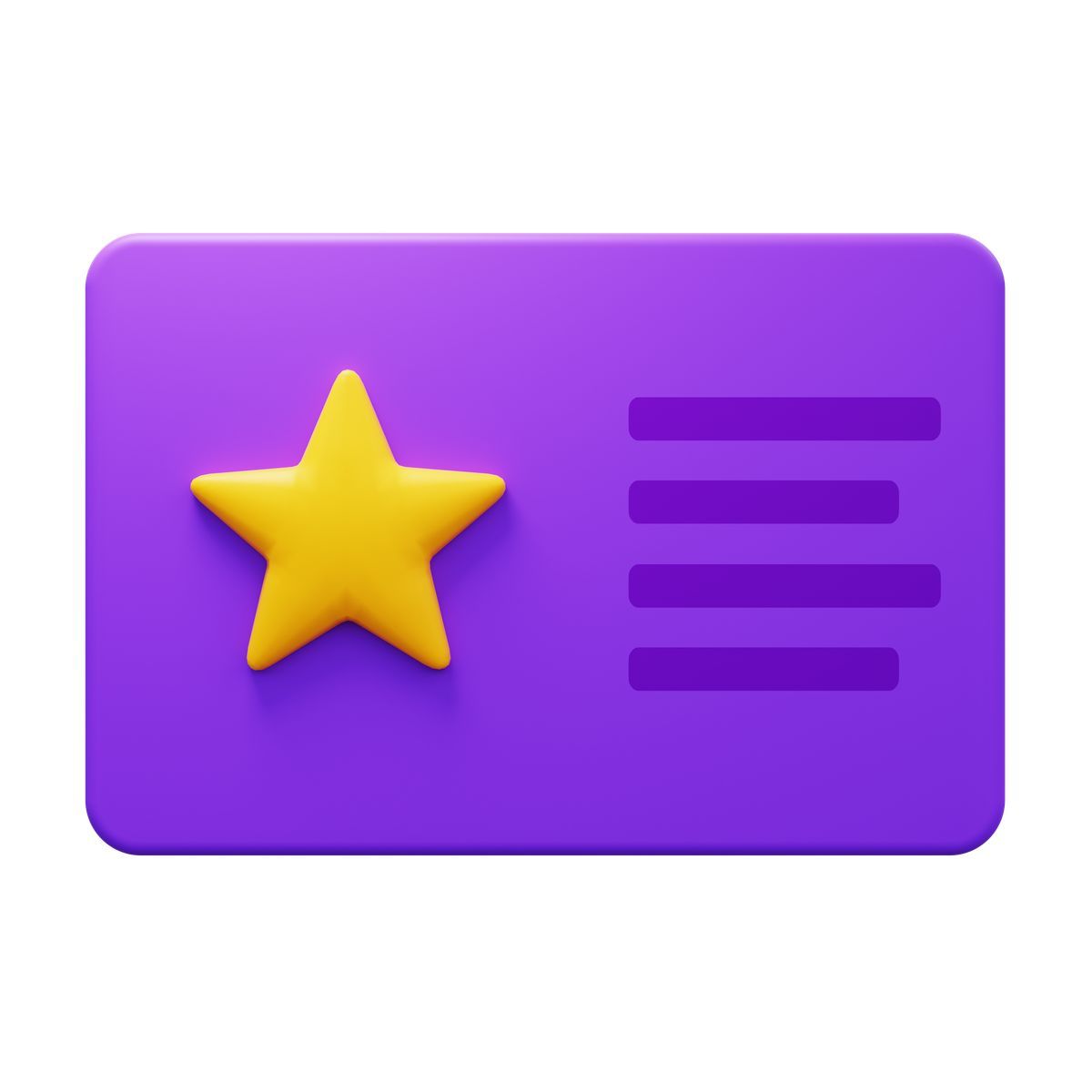 3d fluency style 会员卡 icon