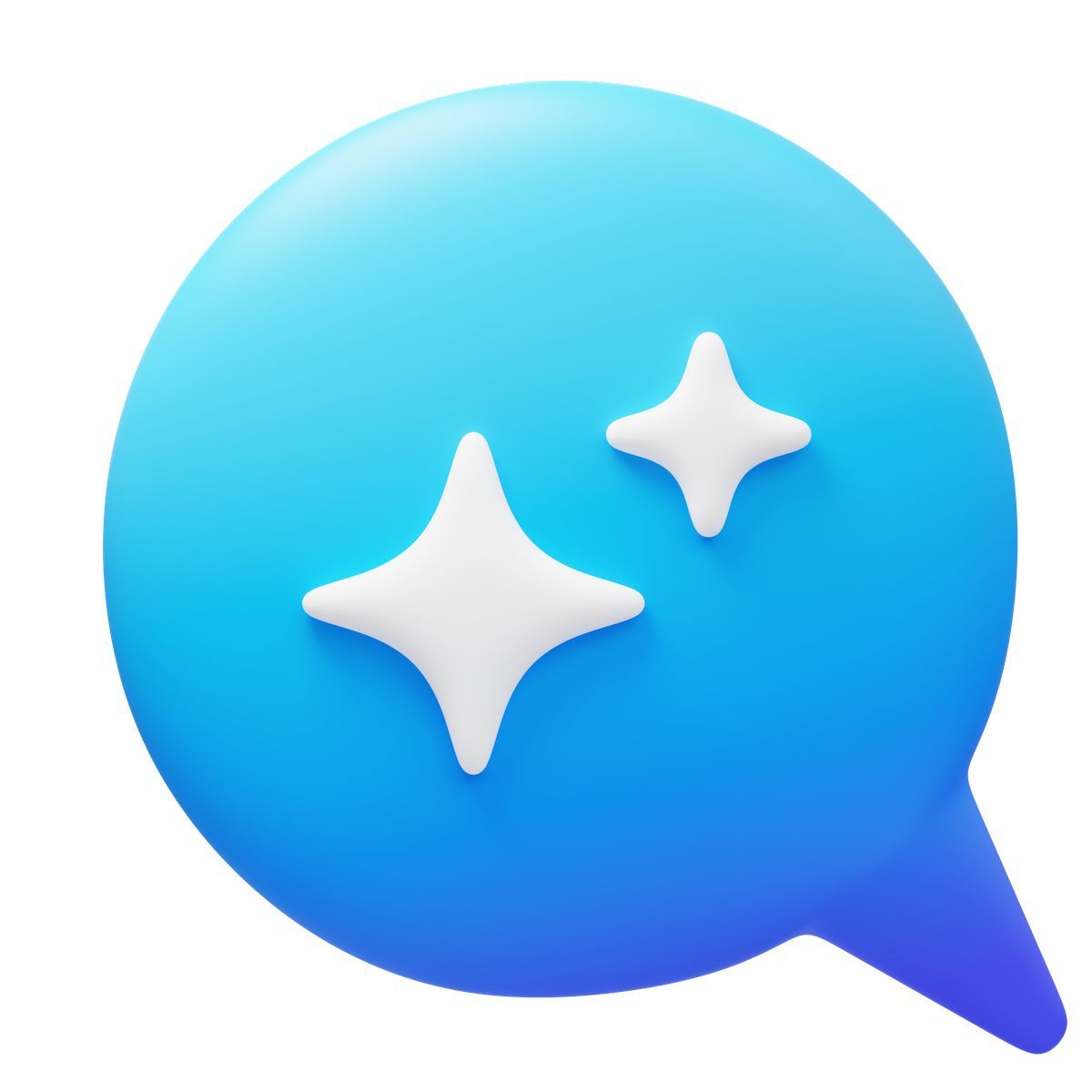 3d fluency style message bot bubble icon