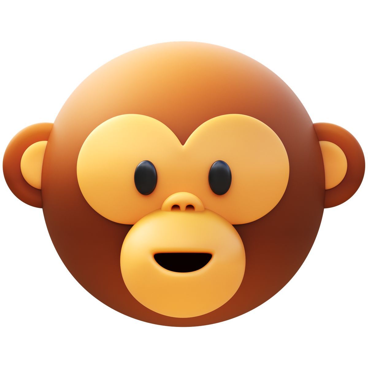3d fluency style monkey icon